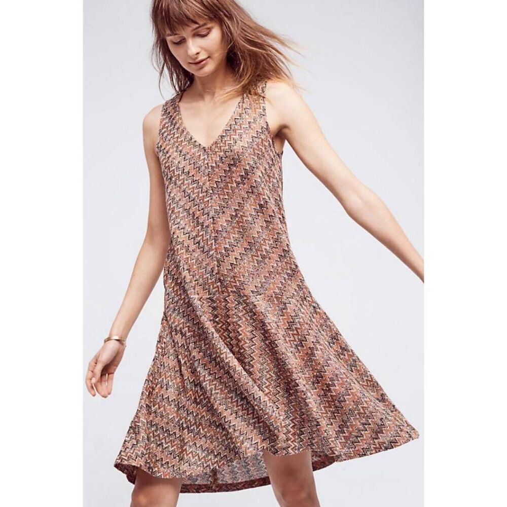 Maeve Anthropologie zig-zag dress
